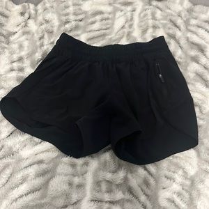 Black lululemon tracker short 4”